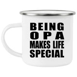 Being Opa Makes Life Special - 12oz Camping Mug