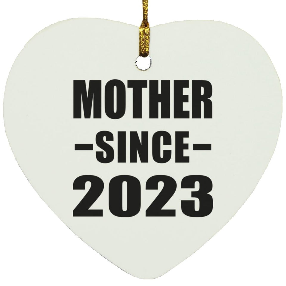 Mother Since 2023 - Heart Ornament