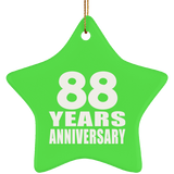 88th Anniversary 88 Years - Star Ornament