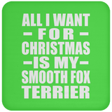 All I Want For Christmas Is My Smooth Fox Terrier - Coaster