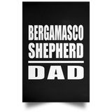 Bergamasco Shepherd Dad - Poster Portrait