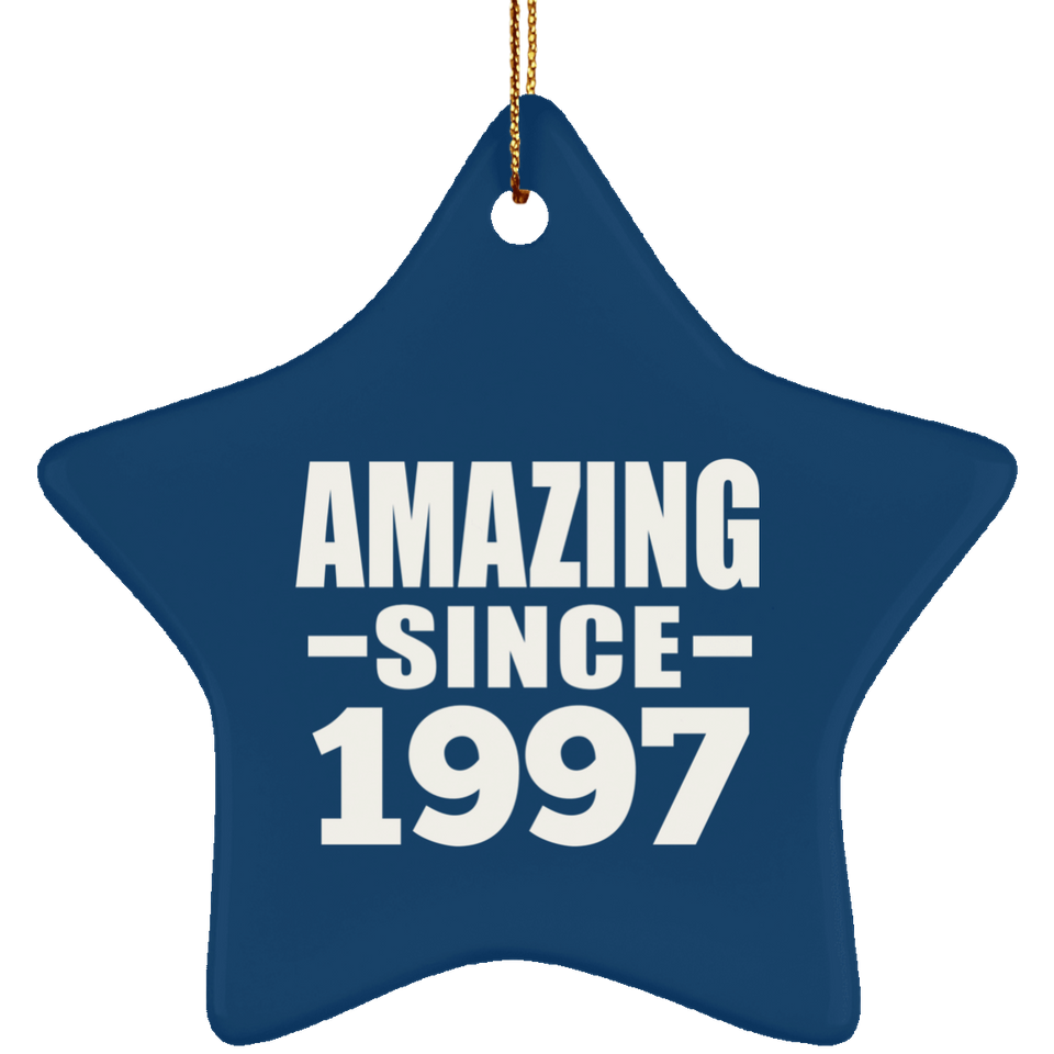 27th Birthday Amazing Since 1997 - Star Ornament