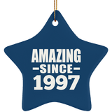 27th Birthday Amazing Since 1997 - Star Ornament
