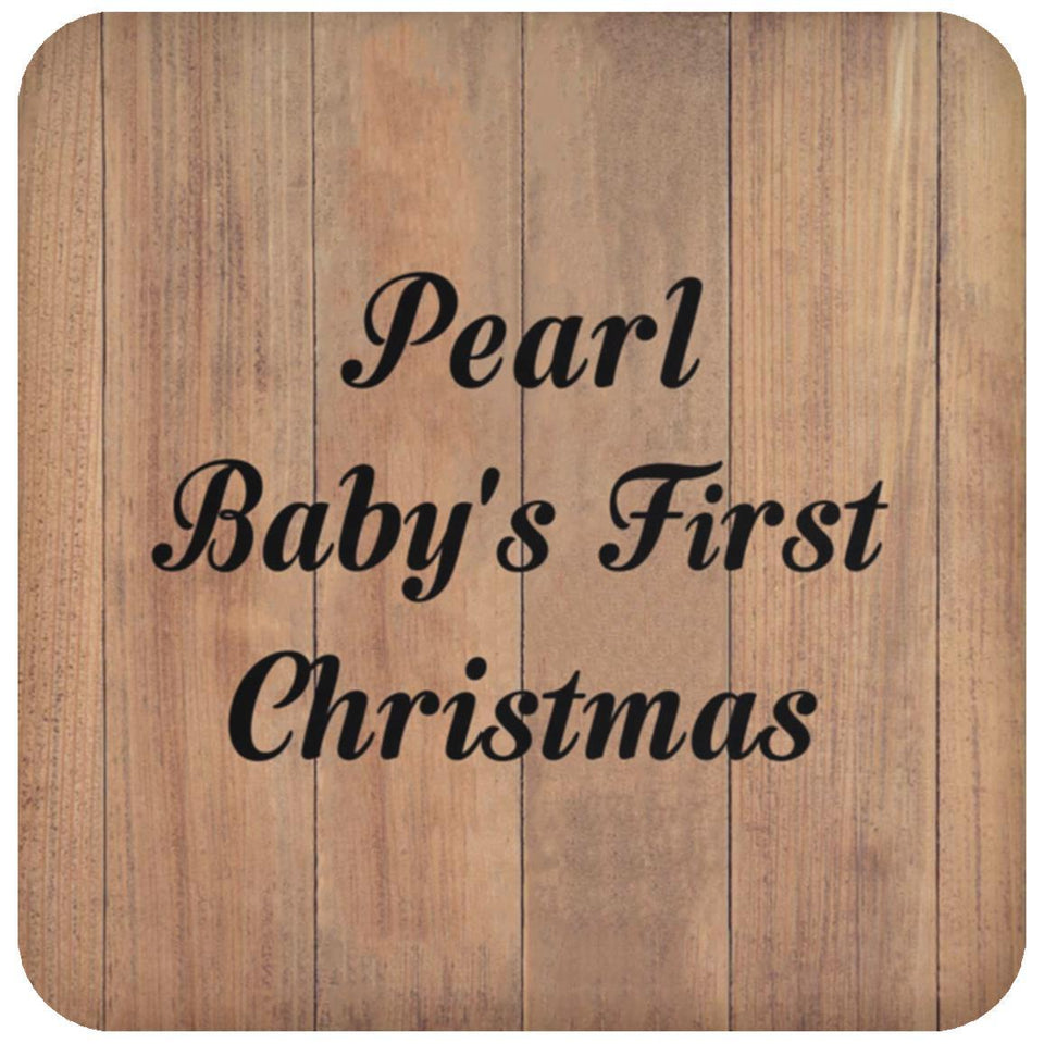 Pearl Baby's First Christmas - Drink Coaster C
