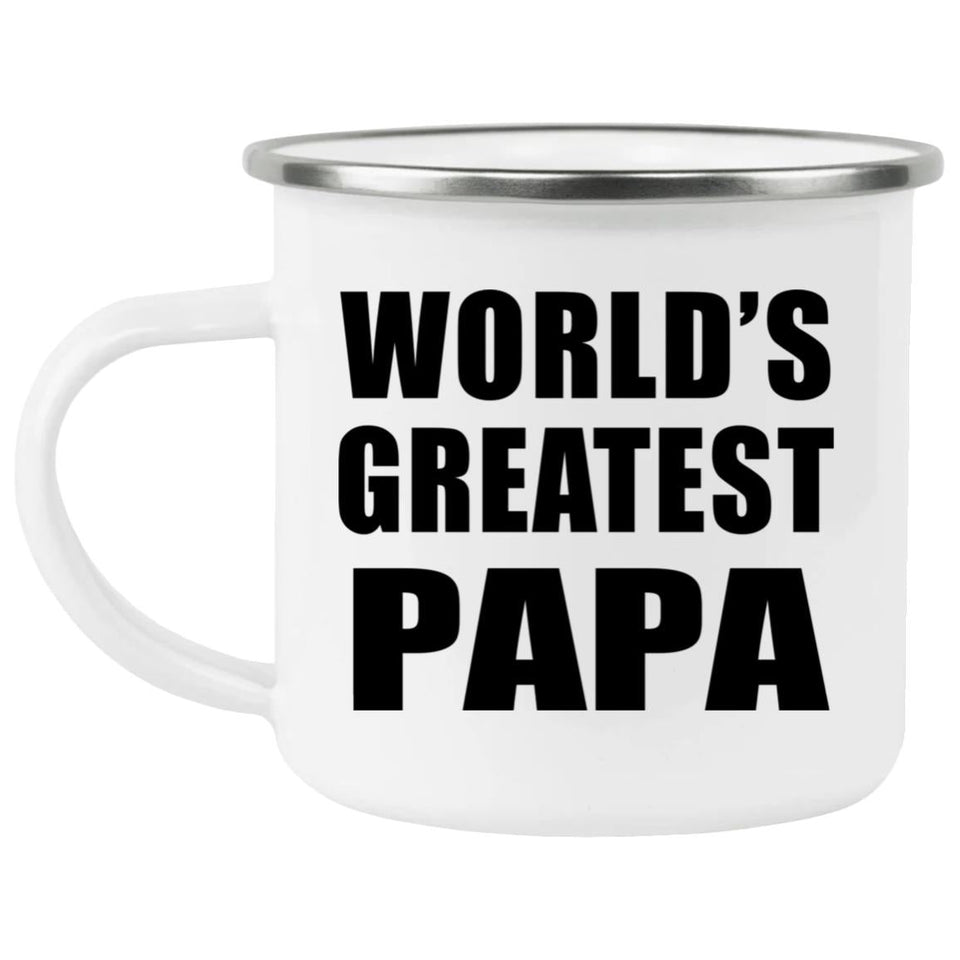 World's Greatest Papa - 12oz Camping Mug