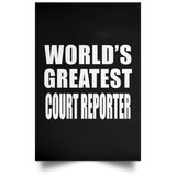 World's Greatest Court Reporter - Poster Portrait