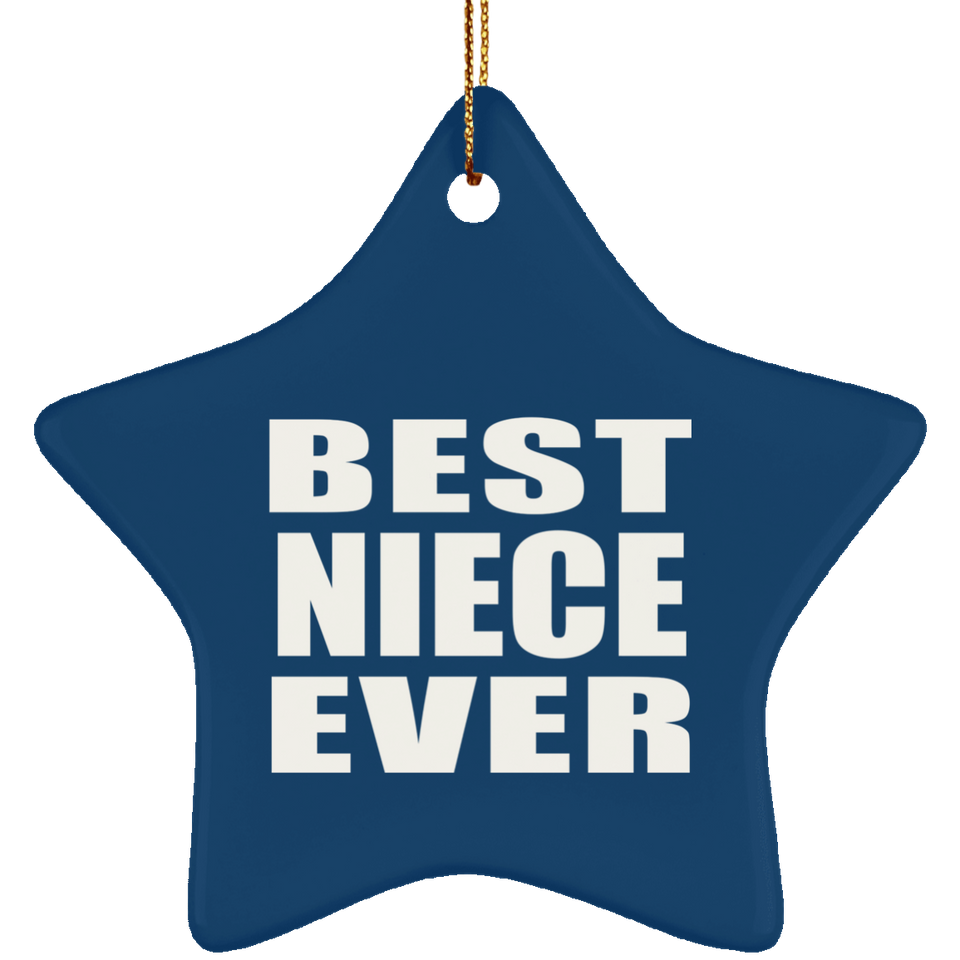 Best Niece Ever - Star Ornament