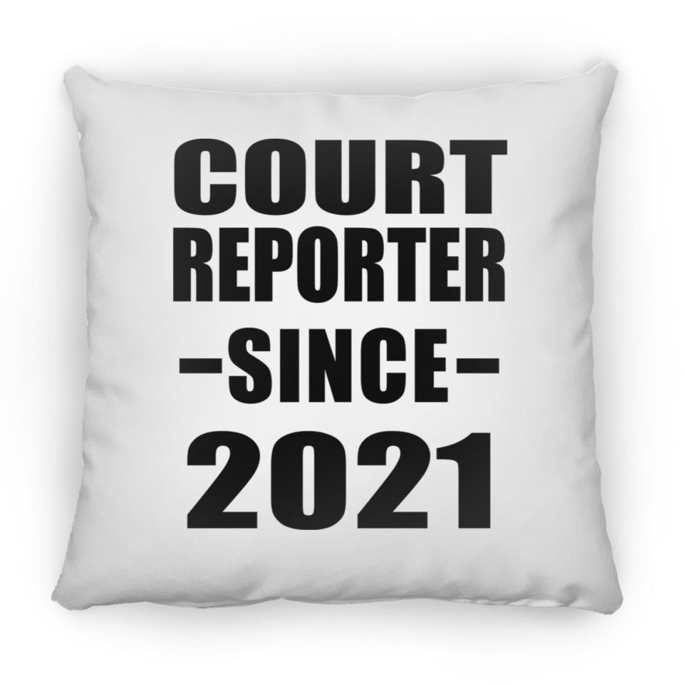 Court Reporter Since 2021 - Throw Pillow