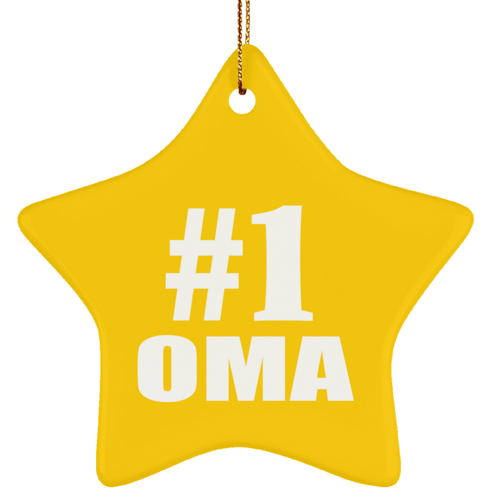 Number One #1 Oma - Star Ornament
