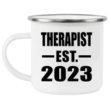 Therapist Established EST. 2023 - 12oz Camping Mug