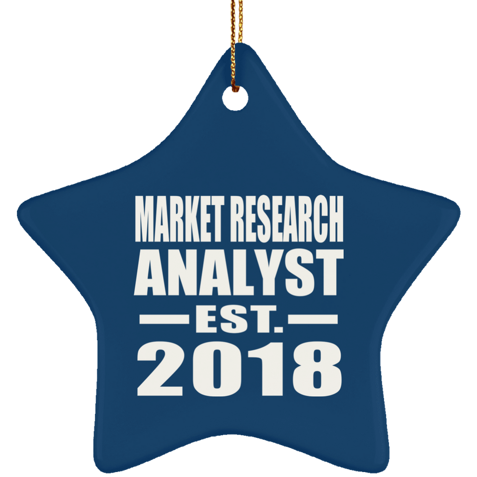 Market Research Analyst Established EST. 2018 - Star Ornament