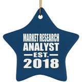 Market Research Analyst Established EST. 2018 - Star Ornament