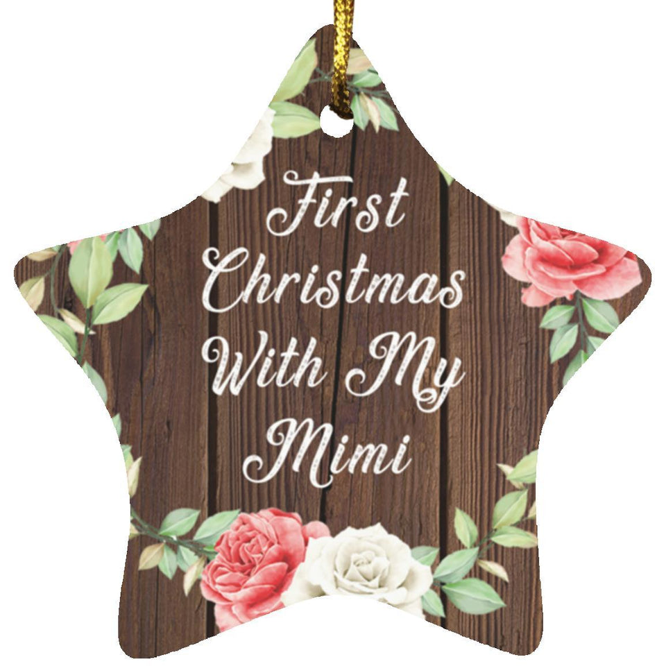 First Christmas With My Mimi - Star Ornament A