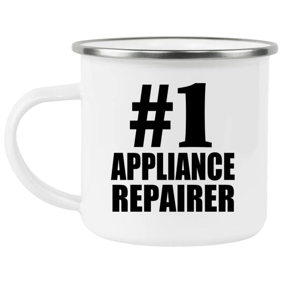 Number One #1 Appliance Repairer - 12oz Camping Mug
