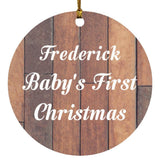 Frederick Baby's First Christmas - Circle Ornament E