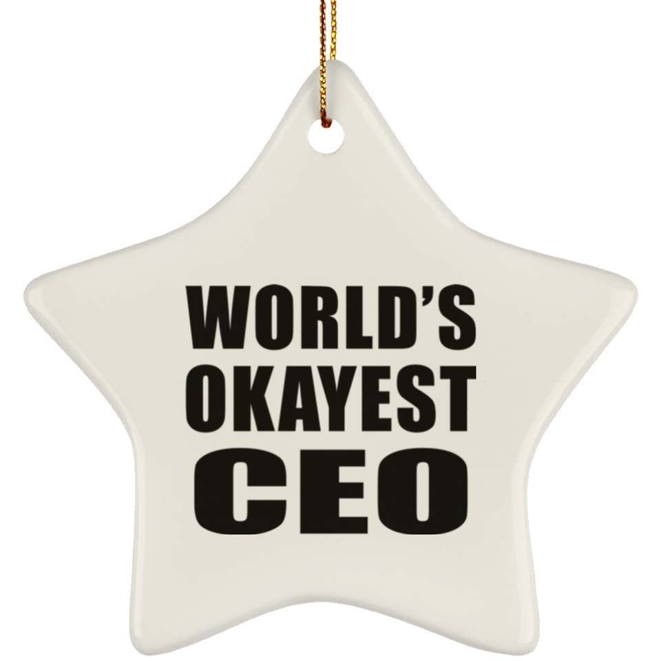 World's Okayest CEO - Star Ornament
