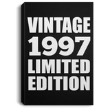 27th Birthday Vintage 1997 Limited Edition - Canvas Portrait