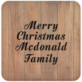 Merry Christmas Mcdonald Family - Drink Coaster C