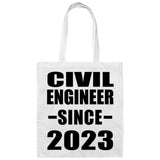 Civil Engineer Since 2023 - Tote Bag White