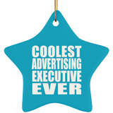 Coolest Advertising Executive Ever - Star Ornament