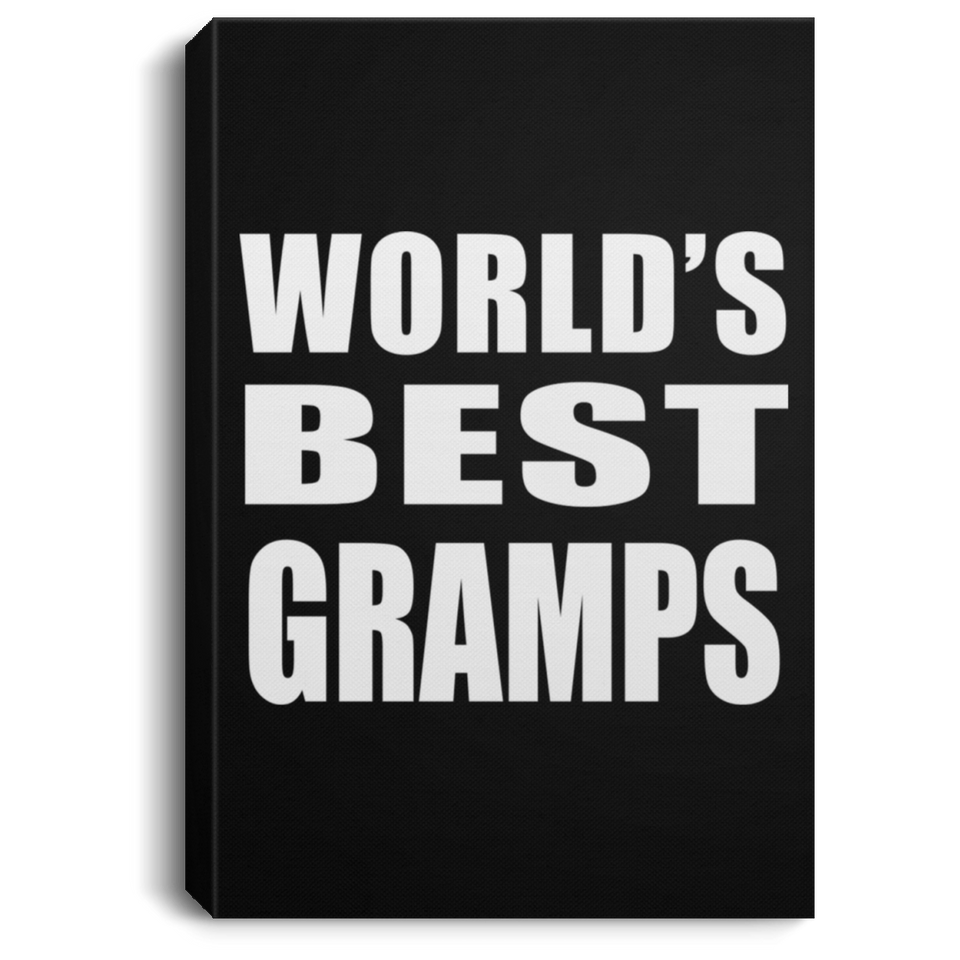 World's Best Gramps - Canvas Portrait