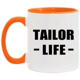 Tailor Life - 11oz Accent Mug Orange