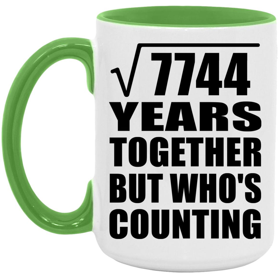 88th Anniversary Square Root of 7744 Years Who's Counting - 15oz Accent Mug Green