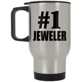 Number One #1 Jeweler - Silver Travel Mug
