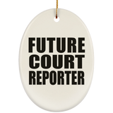Future Court Reporter - Oval Ornament