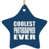 Coolest Photographer Ever - Star Ornament