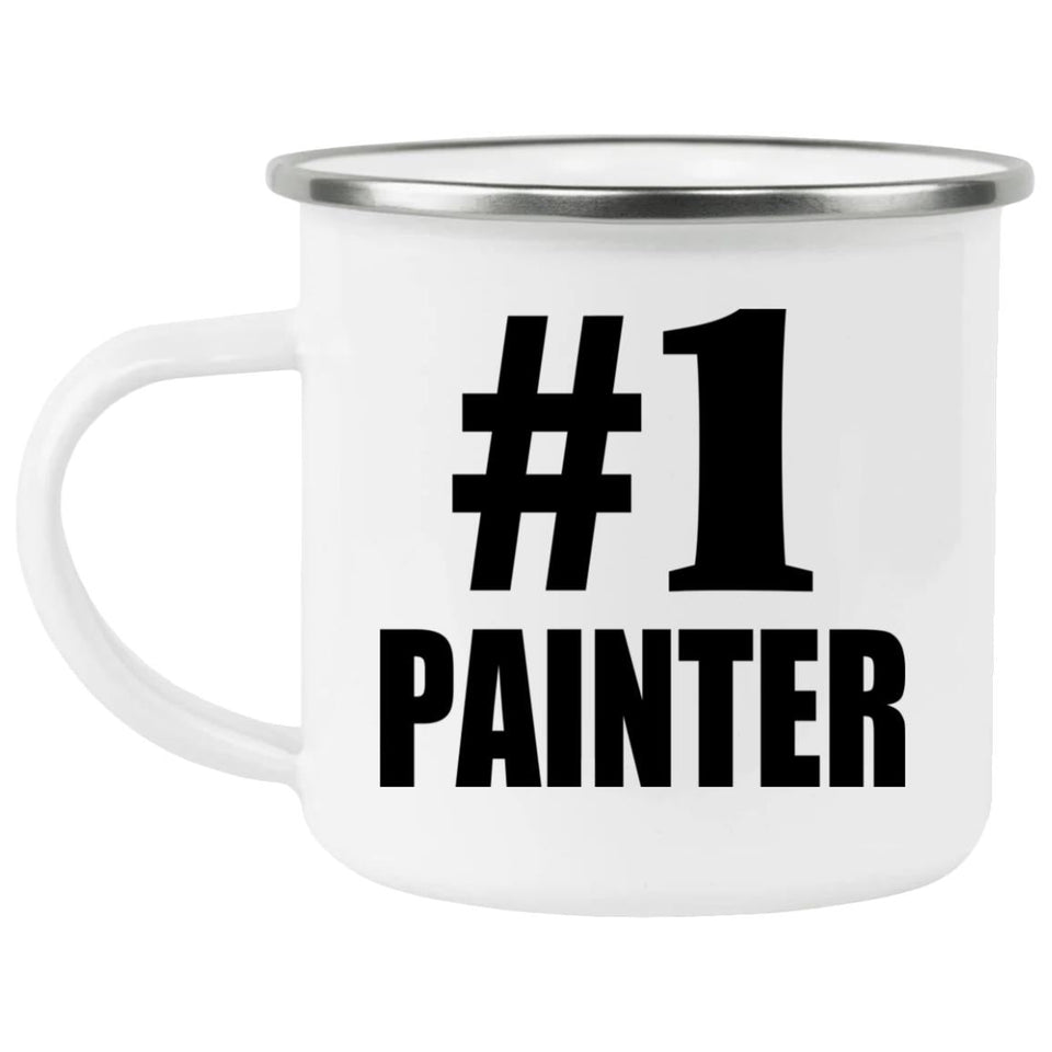 Number One #1 Painter - 12oz Camping Mug