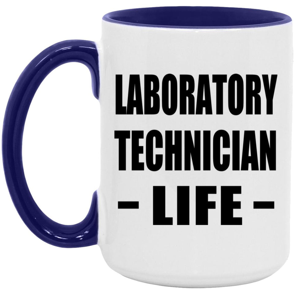 Laboratory Technician Life - 15oz Accent Mug Purple
