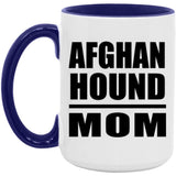 Afghan Hound Mom - 15oz Accent Mug Purple