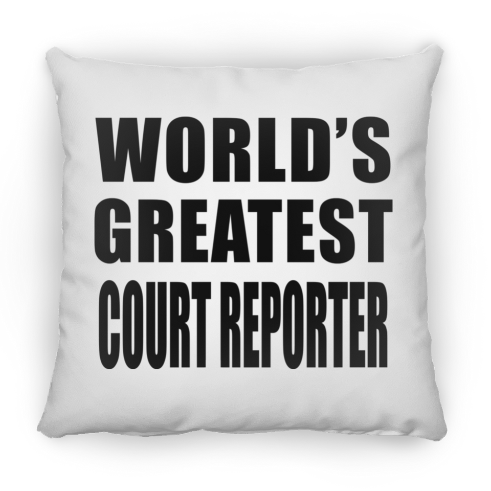 World's Greatest Court Reporter - Throw Pillow
