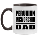 Peruvian Inca Orchid Dad - 11oz Accent Mug Black