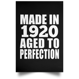 104th Birthday Made In 1920 Aged to Perfection - Poster Portrait