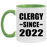 Clergy Since 2022 - 11oz Accent Mug Green