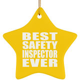 Best Safety Inspector Ever - Star Ornament