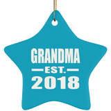 Grandma Established EST. 2018 - Star Ornament