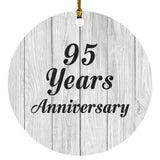 95th Anniversary 95 Years Anniversary - Circle Ornament F