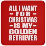 All I Want For Christmas Is My Golden Retriever - Coaster