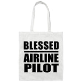 Blessed Airline Pilot - Tote Bag White