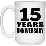 15th Anniversary 15 Years - 15 Oz Coffee Mug