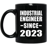 Industrial Engineer Since 2023 - 11oz Coffee Mug Black