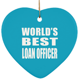 World's Best Loan Officer - Heart Ornament