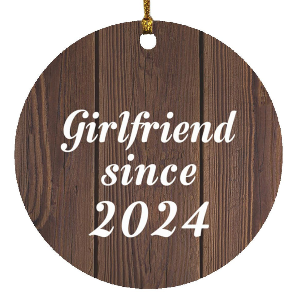 Girlfriend Since 2024 - Circle Ornament D