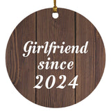 Girlfriend Since 2024 - Circle Ornament D