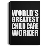 World's Greatest Child Care Worker - Canvas Portrait