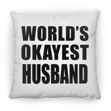 World's Okayest Husband - Throw Pillow