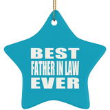 Best Father In Law Ever - Star Ornament